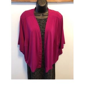 Plum colored cardigan size 3X or 26/28W